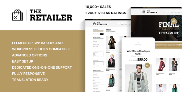 The Retailer 响应式 WordPress 主题插图-WP资源海 The Retailer 优质 WordPress 主题