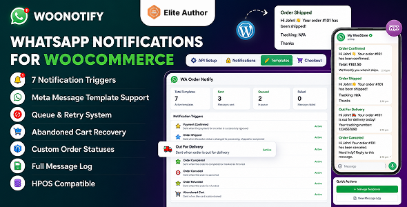 WooNotify WhatsApp 订单通知与弃购挽回 WordPress 插件插图-WP资源海 WooNotify 商城 WordPress 插件