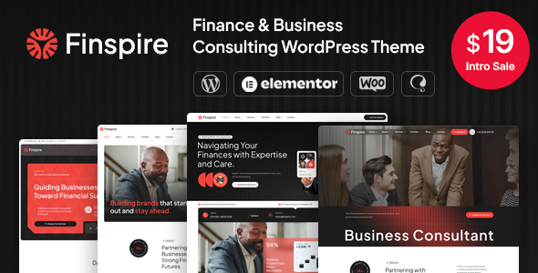 Finspire Intro 金融与商业咨询顾问 WordPress 主题