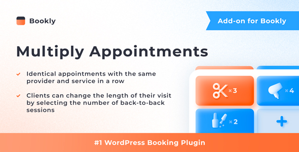 Bookly Multiply Appointments (Add-on) 连续预约上限 WordPress 插件
