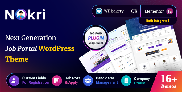 Nokri 招聘求职 WordPress 主题