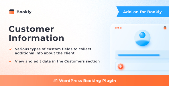 Bookly Customer Information (扩展) WordPress 插件
