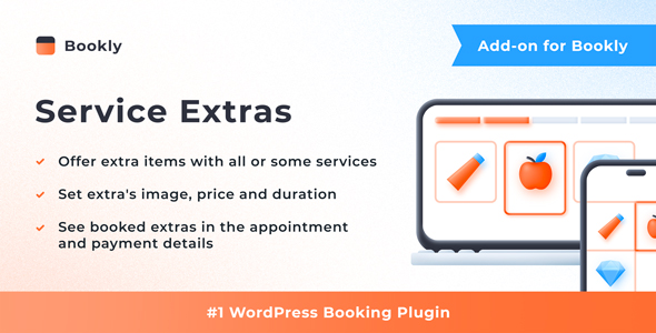 Bookly Service Extras (扩展) WordPress 插件