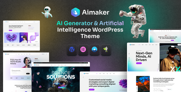 Aimaker AI 机构与科技 WordPress 主题