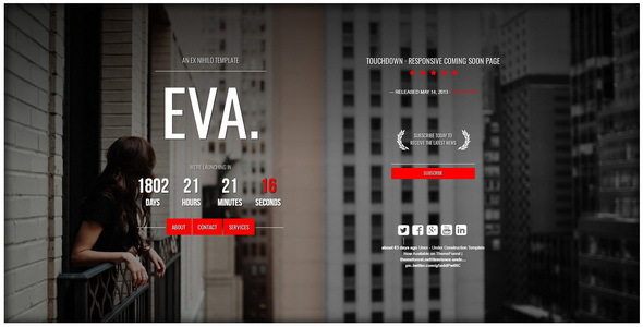 EVA. 即将上线页面 HTML 模板