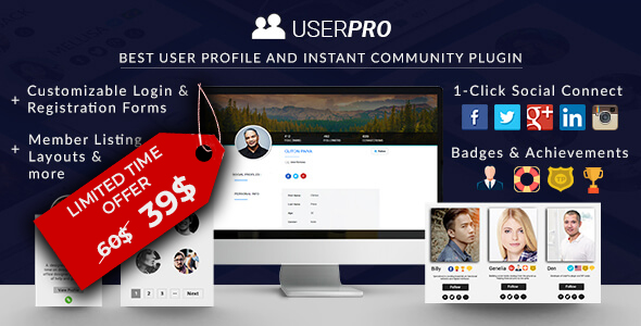 UserPro–用户档案与社交登录 WordPress 插件