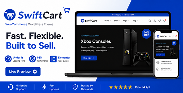 SwiftCart 多用途 WooCommerce WordPress 主题