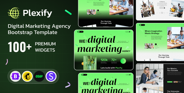 Plexify 数字营销 Bootstrap 模板
