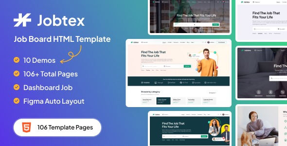 Jobtex 招聘类网站前端模板 HTML 模板