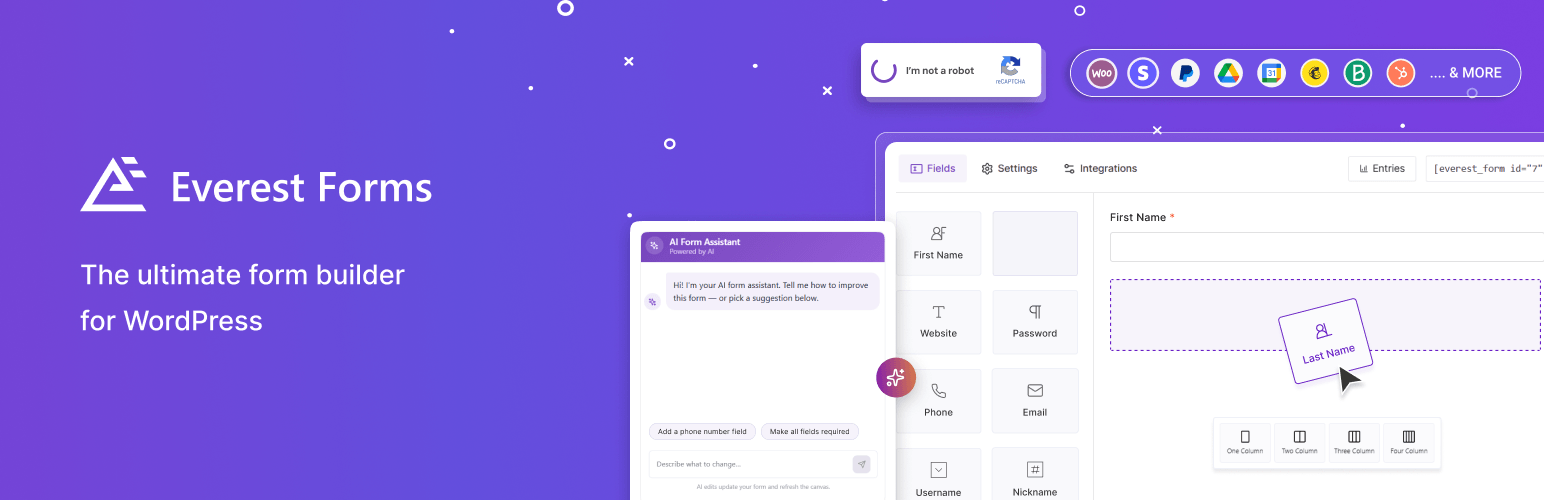Everest Forms (Pro) 条件逻辑 WordPress 插件
