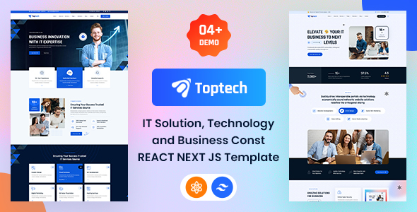 Toptech IT 解决方案 React 模板