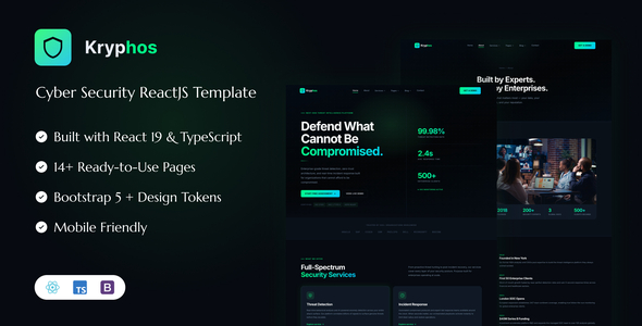 Kryphos 网络安全 React 模板