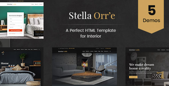 Stella Orre 建筑与室内设计专用 HTML 模板