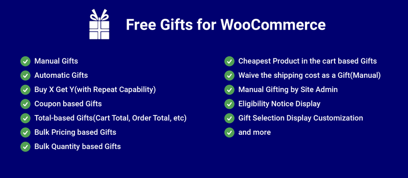 Free Gifts for WooCommerce WordPress 插件
