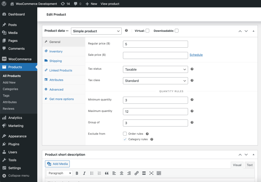 Min/Max Quantities for WooCommerce 购买数量限制 WordPress 插件