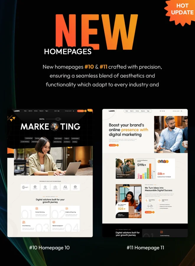 DigiFlow 数字机构 WordPress 主题插图-WP资源海 DigiFlow - Digital Agency WordPress Theme - 1