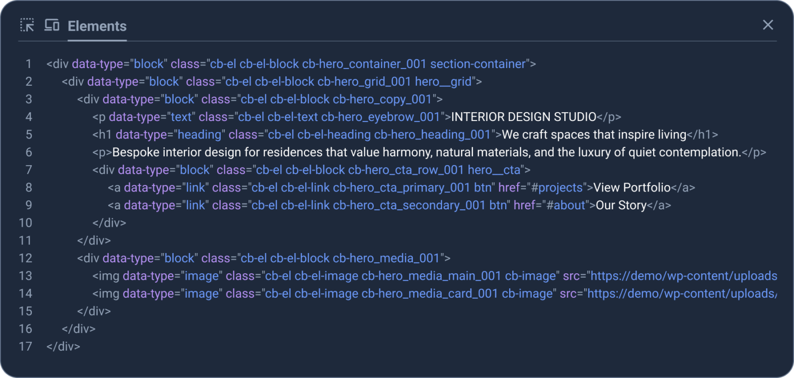 CrocoBuilder AI 原生 WordPress 插件插图1-WP资源海 CrocoBuilder WordPress frontend builder inspector preview