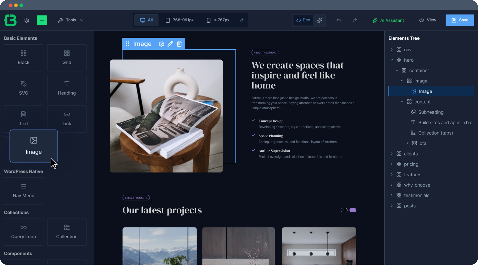 CrocoBuilder AI 原生 WordPress 插件插图4-WP资源海 CrocoBuilder atomic element output
