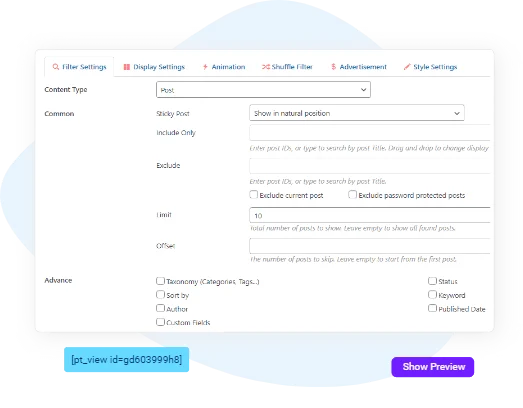 Content Views Pro 活动短代码 WordPress 插件插图-WP资源海 Content Views Pro 活动短代码 WordPress 插件