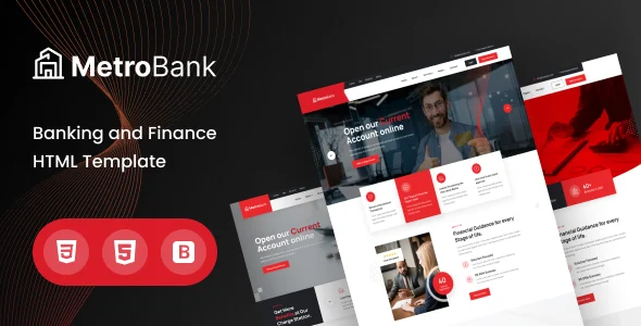 Metrobank 商业与金融 HTML 模板