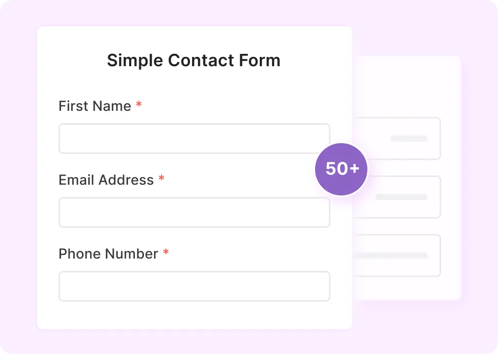Everest Forms (Pro) 条件逻辑 WordPress 插件插图4-WP资源海 Collection of Pre-predesigned form templates