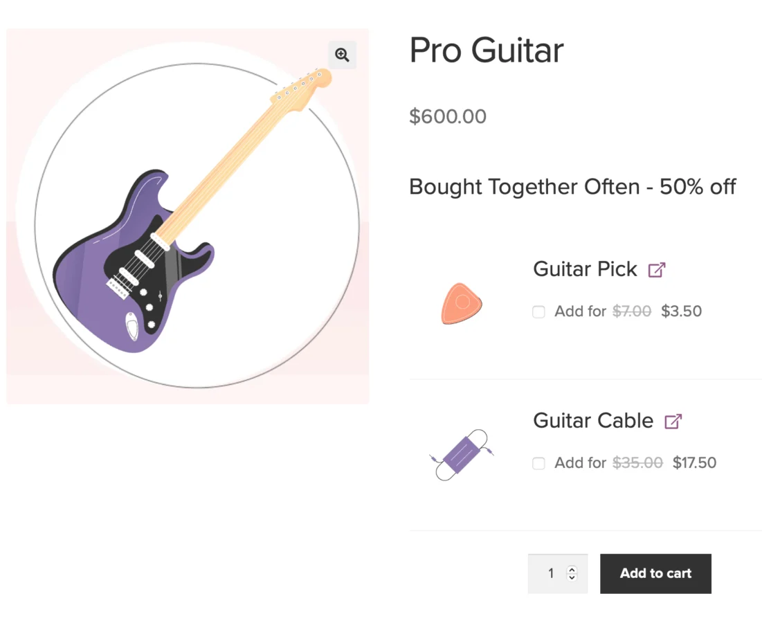 WooCommerce Product Bundles 产品套餐捆绑组合销售插件插图2-WP资源海 Boost your average order value by recommending frequently bought together add-ons and essentials.