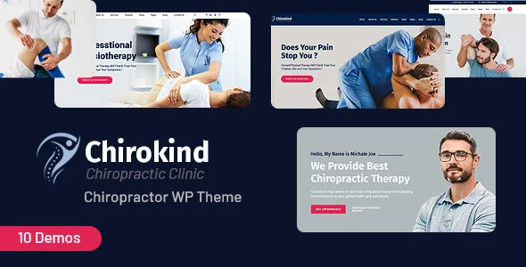 Chirokind 脊椎按摩与物理治疗 WordPress 主题插图-WP资源海 Chirokind - Chiropractor And Physical Therapy WordPress Theme - Health & Beauty Retail