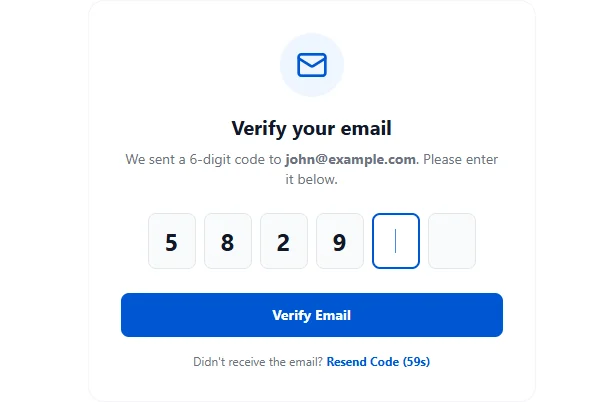 Customer Email Verification for WooCommerce 邮箱验证防垃圾账户 WordPress 插件插图1-WP资源海 OTP-Based Email Verification
