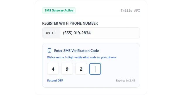 Customer Email Verification for WooCommerce 邮箱验证防垃圾账户 WordPress 插件插图2-WP资源海 Phone (SMS) Verification