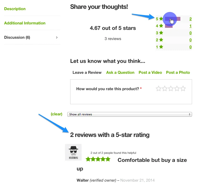 Product Reviews Pro for WooCommerce 专业评论增强 WordPress 插件插图2-WP资源海 WooCommerce product reviews pro filter by star