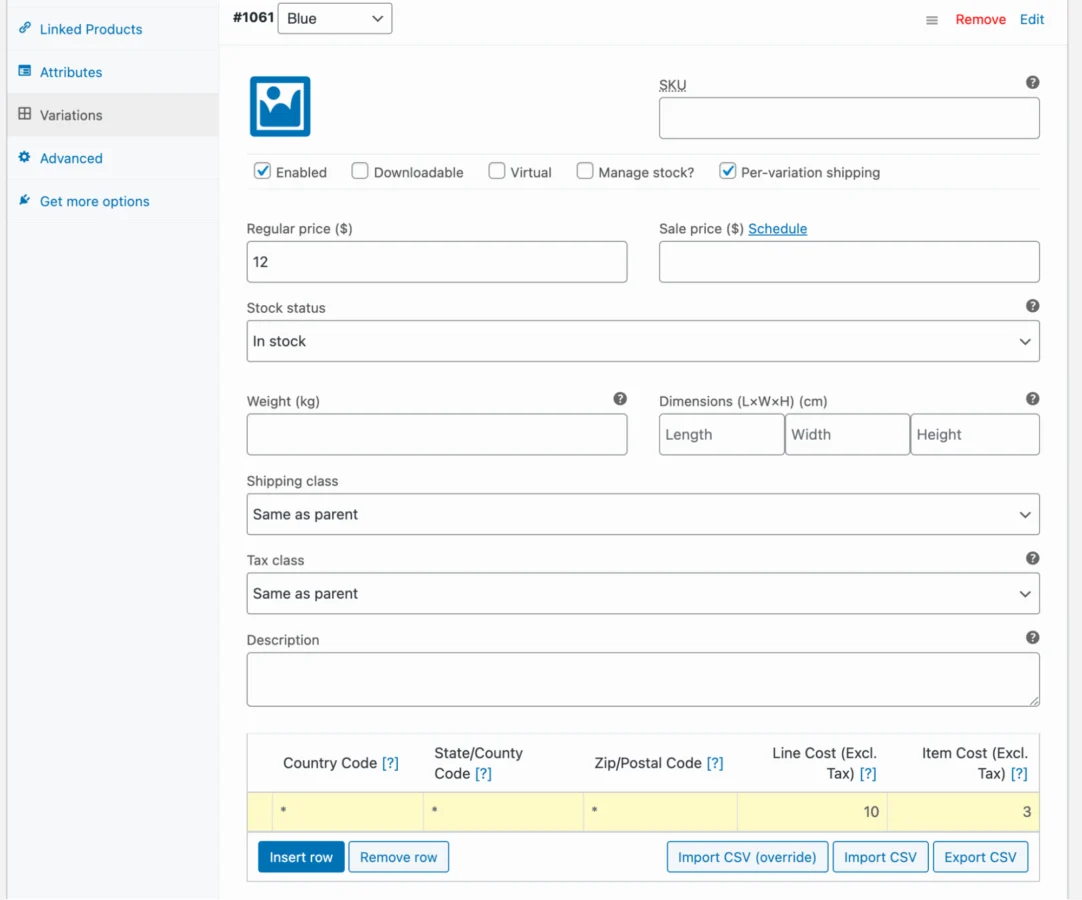 Per Product Shipping for WooCommerce 独立设置产品运费 WordPress 插件插图1-WP资源海 Per Product Shipping for WooCommerce 独立设置产品运费 WordPress 插件