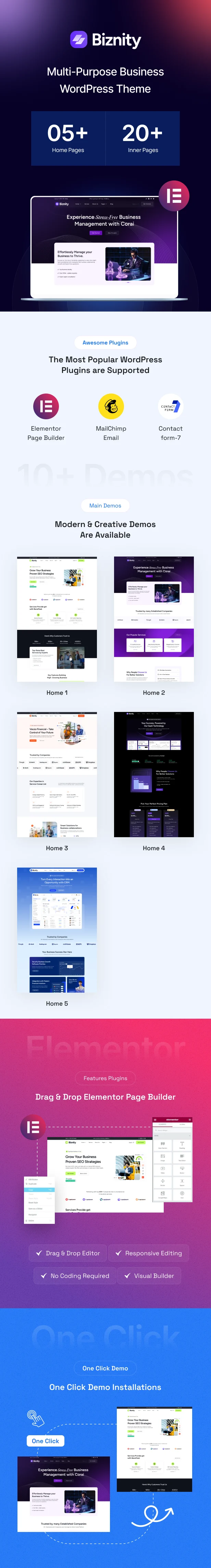 Biznity 多用途商业 WordPress 主题插图-WP资源海 Biznity – Multipurpose Business WordPress Theme - 4