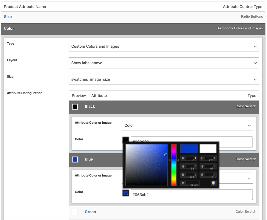 Variation Swatches and Photos for WooCommerce 变体可视化选择 WordPress 插件