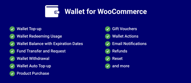 Wallet for WooCommerce 数字钱包 WordPress 插件