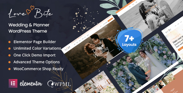 Lovebite 婚礼策划网站 WordPress 主题