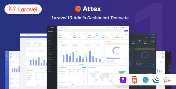 Attex 管理后台 Laravel 模板