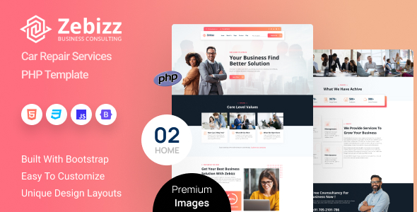Zebizz 商业咨询 PHP 模板