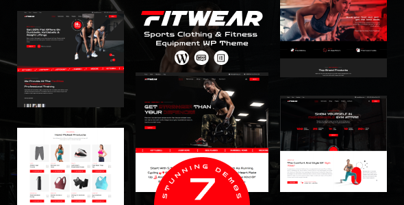 Fitwear 健身房网站 WordPress 主题