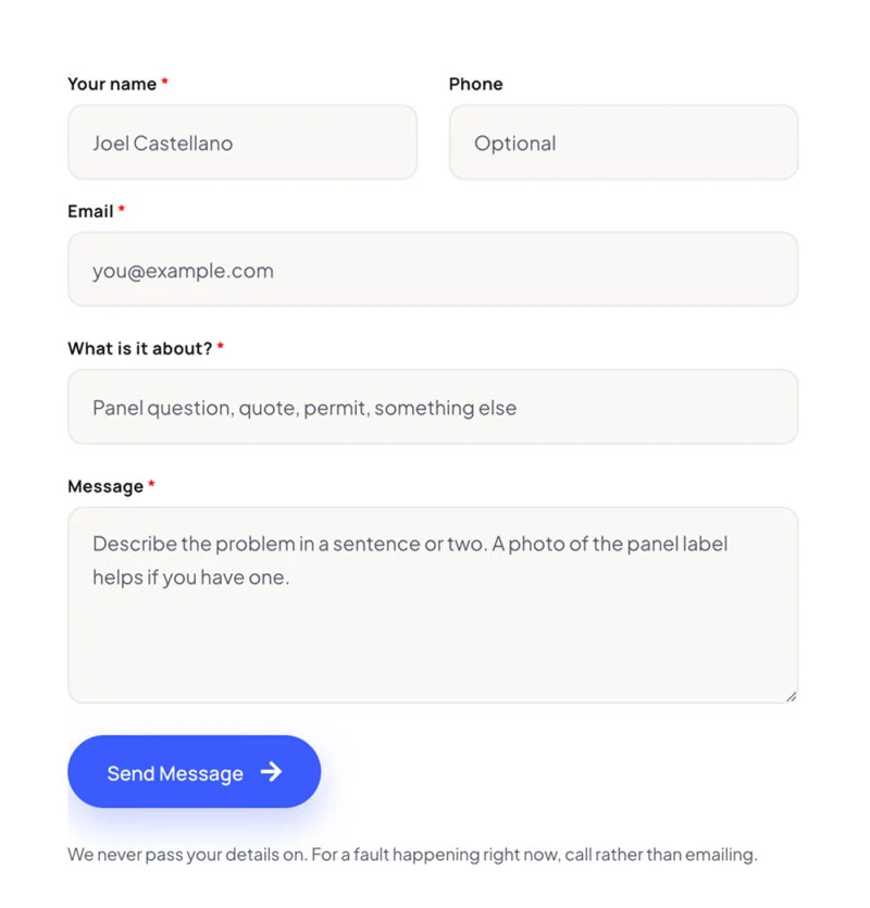 维修 Elementor 模板联系表单预览