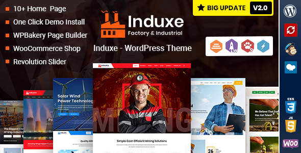 Induxe 工业与制造业 WordPress 主题