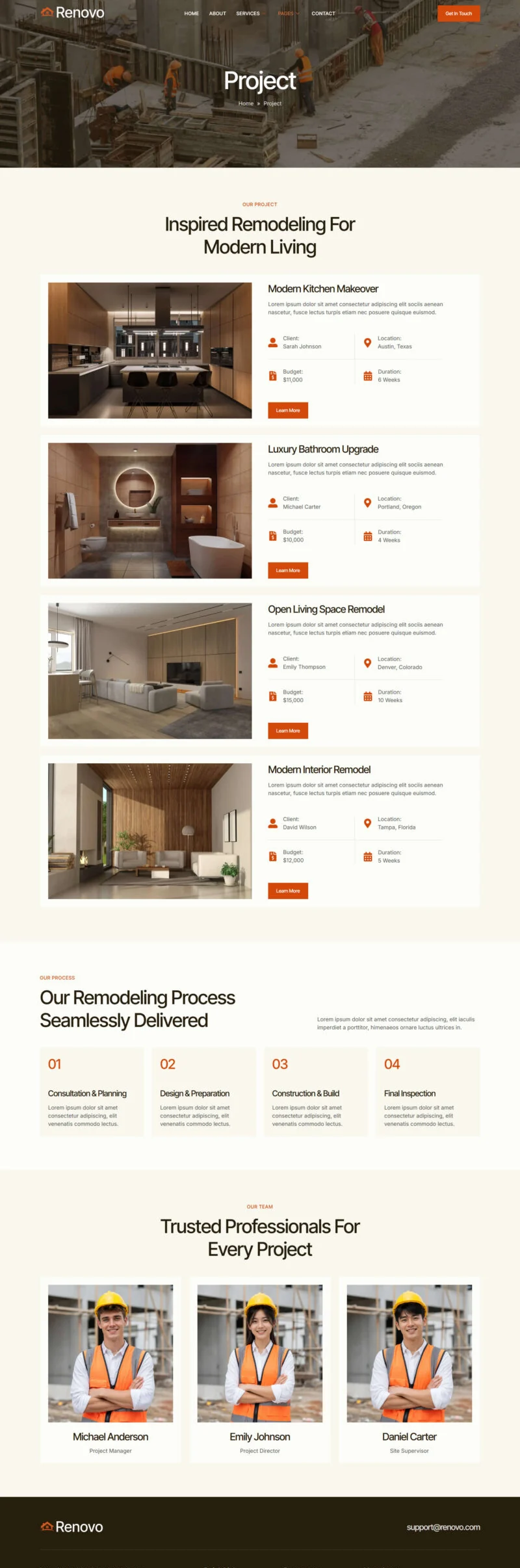 家装翻新与室内改造Elementor网站模板_一键导入快速建站插图3-WP资源海 装修 Elementor 模板项目案例预览