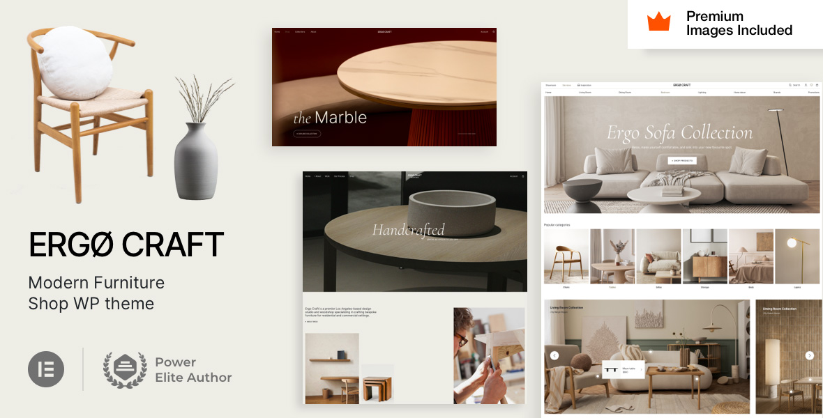 ErgoCraft 家具商城 WordPress 主题