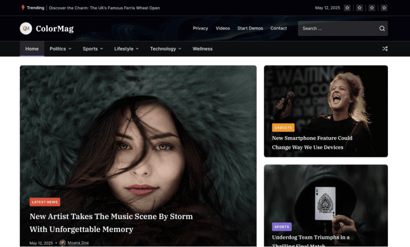 ColorMag Pro 杂志与新闻网站 WordPress 主题