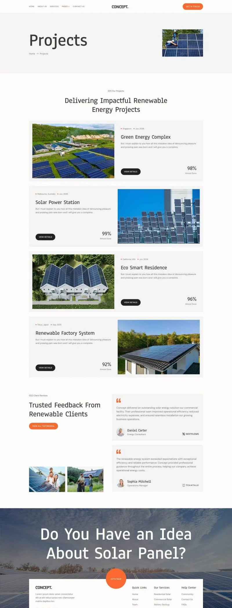 太阳能与可再生能源Elementor网站模板_一键导入快速建站插图4-WP资源海 工业/工厂 Elementor 模板项目案例预览