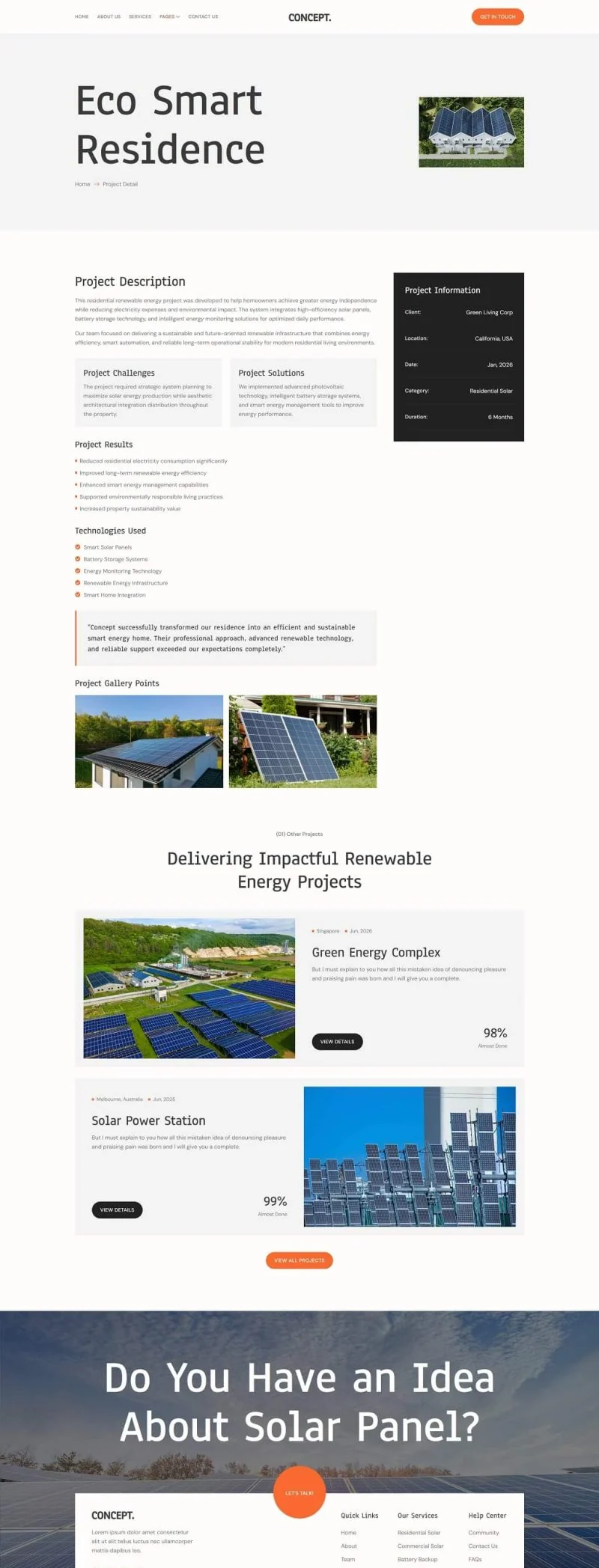 太阳能与可再生能源Elementor网站模板_一键导入快速建站插图5-WP资源海 工业/工厂 Elementor 模板项目详情预览