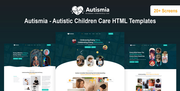 Autismia 自闭症宣传支持 HTML 模板