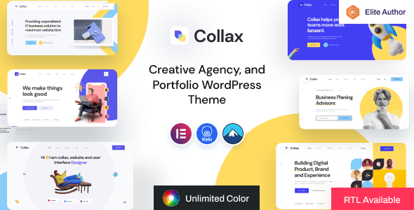 Collax 创意机构 WordPress 主题