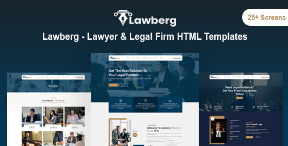 Lawberg 法律服务网站 HTML 模板