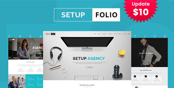 Setup Folio 机构作品集展示 HTML 模板