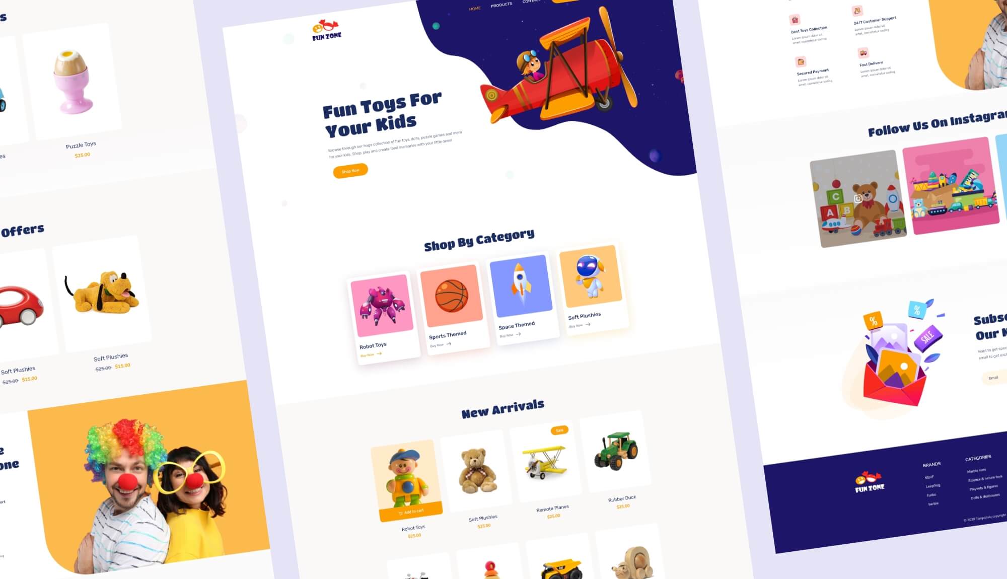 玩具店 WooCommerceElementor网站模板_一键导入快速建站